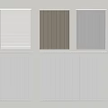 Different Types of Curtains and Blinds in White Dark Brown Gray and Striped Patterns