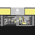Modern Clothing Store Interior With Fashion Apparel Display And Yellow Decor Elements