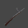 type submachine gun 3d model