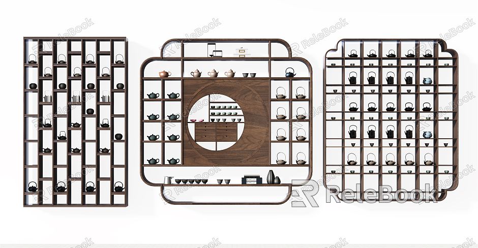 New Chinese Style Storage Rack Decorative Rack Antique Rack Combination model