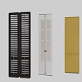 Stylish Room Dividers With Louvered Glass Panel And Solid Panel Designs For Modern Spaces