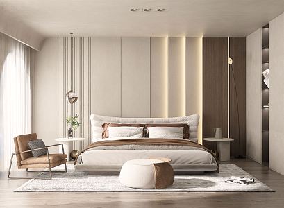 Silent Bedroom Home Bedroom 3d model