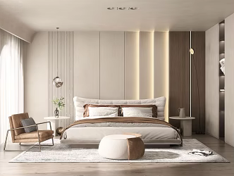 Silent Bedroom Home Bedroom 3d model