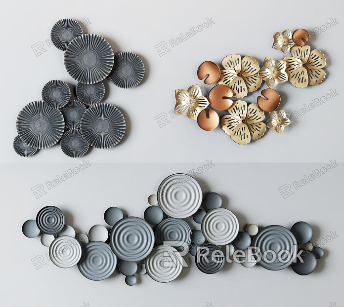 New Chinese style wall decoration wall decoration combination model