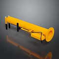 Yellow Tubular Military Weapon With Black Bracket And Launch Structure Design