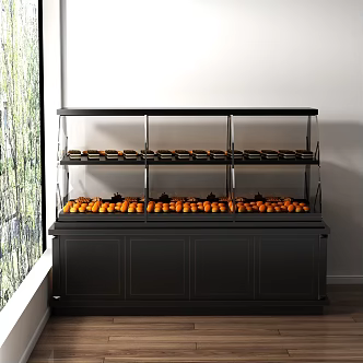 Indoor Tooling Freezer Vertical Cabinet Preservation Cabinet Cake Biscuits Bread Locker 003 3d model