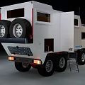 White UNICAT TGS Utility Vehicle With Six Wheels Off Road And Roof Equipment