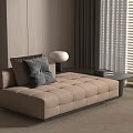 Modern sofa stool modern chaise longue 3d model