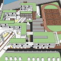 Modern School Class School 3d model