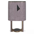 Modern Stylish Decorative Cabinet With Textured Surface And Black Triangle Accent