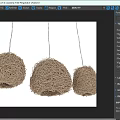 Three Woven Rattan Round Pendant Lights With Natural Texture For Home Interior