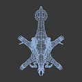 Fantasy Creature With Multiple Tentacles Carapace Spikes And Sharp Claws