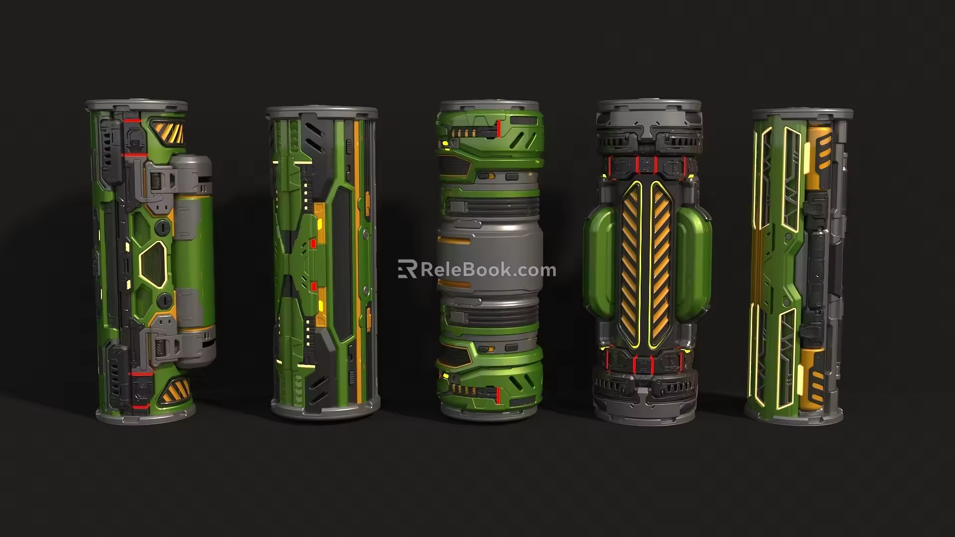 mechanical parts science fiction mechanical science fiction energy column science fiction battery mechanical battery mechanical energy column 3d model