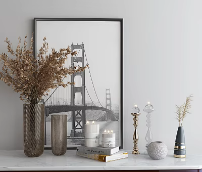 Modern Ornaments Combination Jewelry Ornaments 3d model