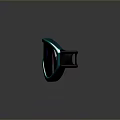 Modern Stylish Ski Goggles with Teal Frame Reflective Lenses and Black Strap