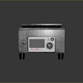 Stainless Steel Electric Heating Plate with Square Top Digital Display and Control Knob