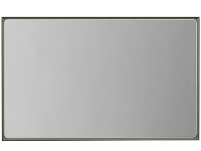 Contemporary Rectangular Mirror with Slim Metal Frame for Home Interior Design 3d model