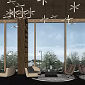 Modern Cozy Lounge Area Design With Comfortable Seating And Soft Lighting