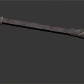 Medieval Handcrafted Axe With Wooden Handle And Metal Head Carved Details