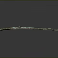 Long Wood Stone Decorative Strip With Natural Patina And Rustic Texture