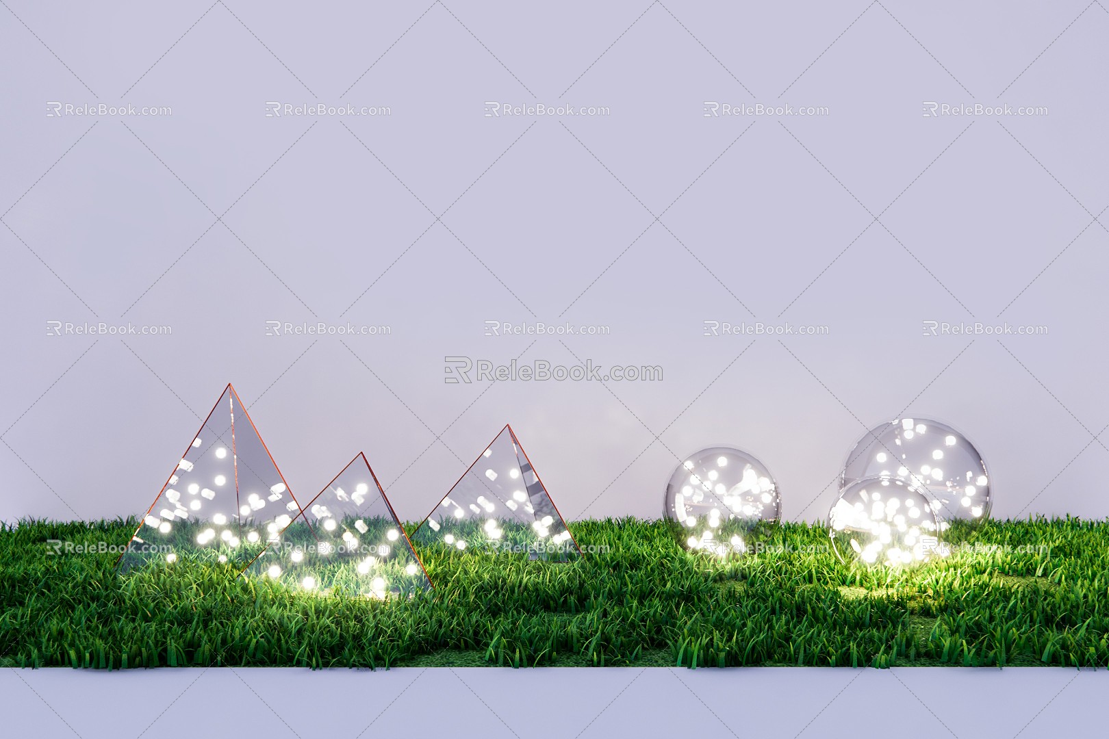 Modern lawn lamp landscape lamp creative lawn lamp grass model