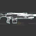 Green Camo Military Weapon Featuring Golden Eagle Emblem And Orbital Strike