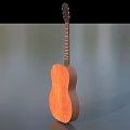 Wooden Acoustic Guitar Musical Instrument With Classic Design And Natural Finish