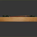 Assorted Sushi Rolls On Wooden Tray With Chopsticks And Engraved Sushi