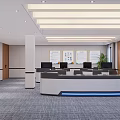 Modern Monitoring Room Interior With Control Desk Multiple Monitors Office Chairs And Gray Carpet