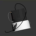 Modern Black And White Recessed Ceiling Light Fixture For Home Interiors