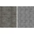 Building Exterior Wall With Light And Dark Stone Texture Design Patterns 3d model