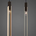 Modern Linear Pendant Lights with Wooden Accents and Sleek Design for Interior Decoration