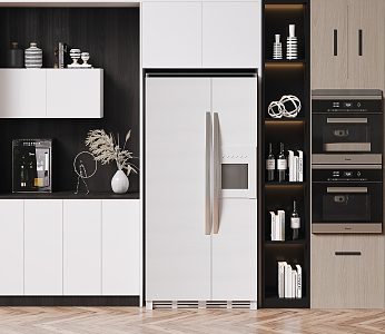 Modern Sideboard Cabinet Appliances Combination 3d model