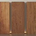 Three Natural Stone Wood Planks With Different Textures And Grain Patterns