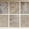 Square Rugs with Various Textures and Neutral Colors in Modern Designs