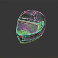 SPIRIT Black Full Face Helmet With Transparent Visor And Safety Protection Features