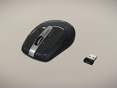 Wireless Computer Mouse With USB Receiver For Smooth Office And Gaming Use 3d model