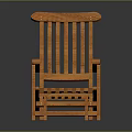 Comfortable Orange Wooden Lounge Chair With Relaxing Ottoman Design For Patio