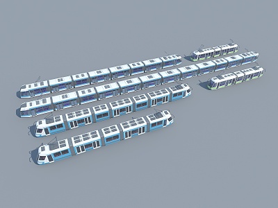 Tram Metro Tram 3d model