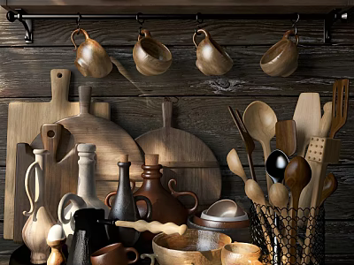 Kitchen Supplies 3d model