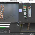 Ladder Wooden Ladder Climbing Ladder Woodworking Ladder Wooden Ladder Retro Ladder Old Ladder Broken Ladder Low Face Number Low Mold Simple Mold Video Level Super Realistic 3d model