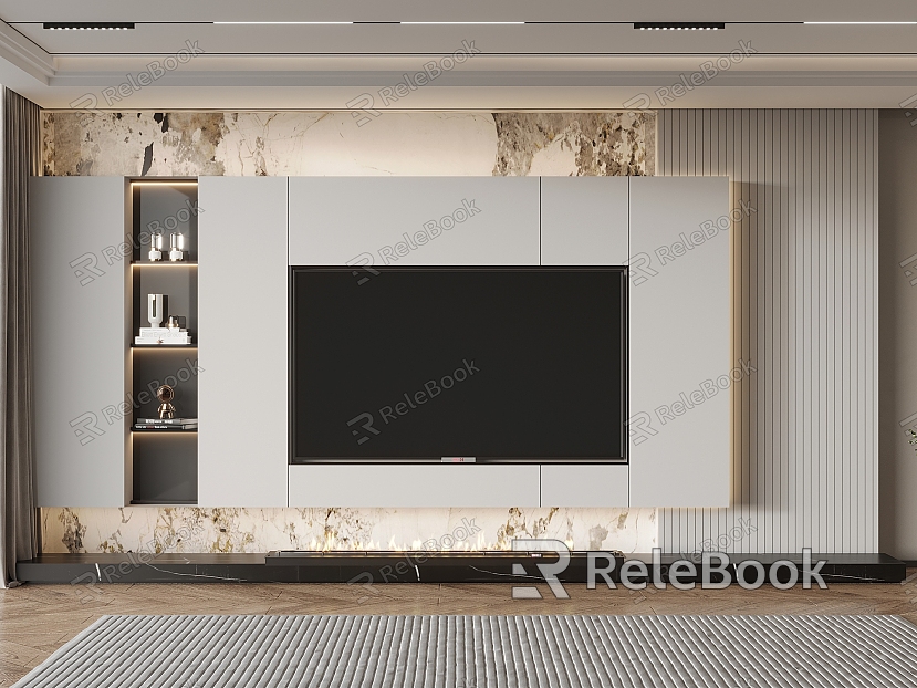 Modern TV Background Wall TV Cabinet Decorations Ornaments Doll model