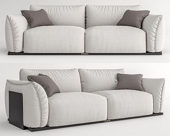 Modern double sofa 3d model