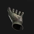Tactical Military Style Green Brown Protective Glove With Worn Leather Texture