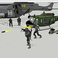 Modern Helicopter 3d model