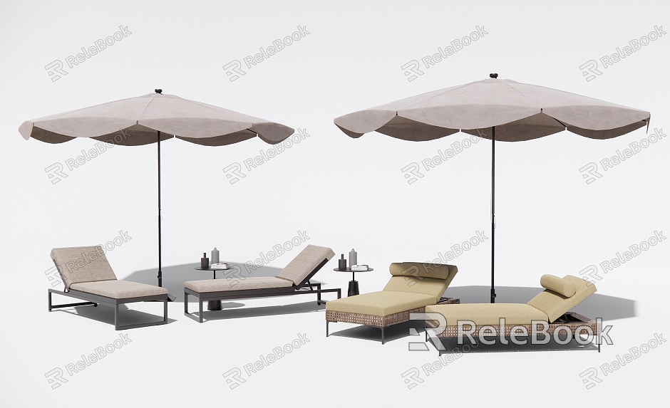 Modern Recliner Outdoor Lounger model