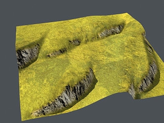 mountain vein topography mountain topography 3d model