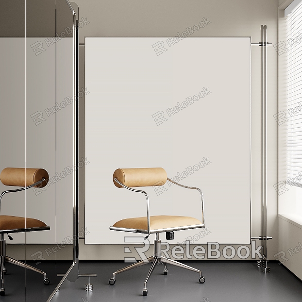 Modern office single chair model