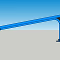 Blue Steel Outdoor Fitness Exercise Bench For Ergonomic Workout Training
