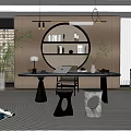 Modern study 3d model